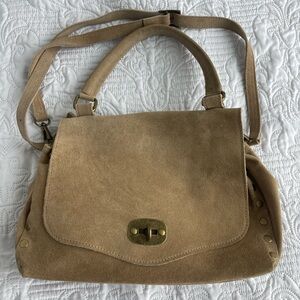 CUIR VERITABLE GENUINE SUEDE SHOULDER BAG
